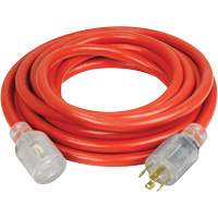 Generator Extension Cord with Quad Tap, Outdoor, 10 AWG, 30 A, 4 Outlet(s), 25' Superchem Industries