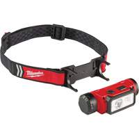 REDLITHIUM USB Hardhat Headlamp, LED, 600 Lumens, 5 Hrs. Run Time, Rechargeable Batteries Superchem Industries