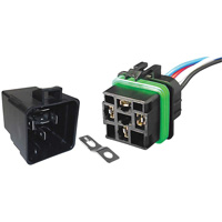 Weather-Resistant Sealed Relay & Pigtail Combo Pack, Mini-Breaker, 30 Amps, 24 V Superchem Industries
