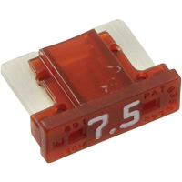 LP MINI&reg; Series Automotive Blade Fuse, Cartridge, 7.5 Amps, 58 V Superchem Industries