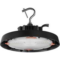 UFO High Bay Light, LED, 120 - 347 V, 100 W, 7.3" H x 11" W Superchem Industries