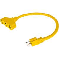 Adaptateur de rallonge d'alimentation, Ext&eacute;rieur, STOW, AWG 12/3, 15 A, 3 prise(s), 2' Superchem Industries