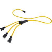 Adaptateur d'alimentation de style W, Ext&eacute;rieur, STOW, AWG 12/3, 15 A, 3 prise(s), 2' Superchem Industries