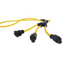 Adaptateur d'alimentation de style W, Ext&eacute;rieur, STOW, AWG 12/3, 15 A, 3 prise(s), 2' Superchem Industries