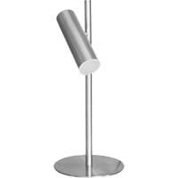 Metal Table Lamp with FR Acrylic Diffuser, 6 W, LED, 19-3/4" Neck, Satin Chrome Superchem Industries