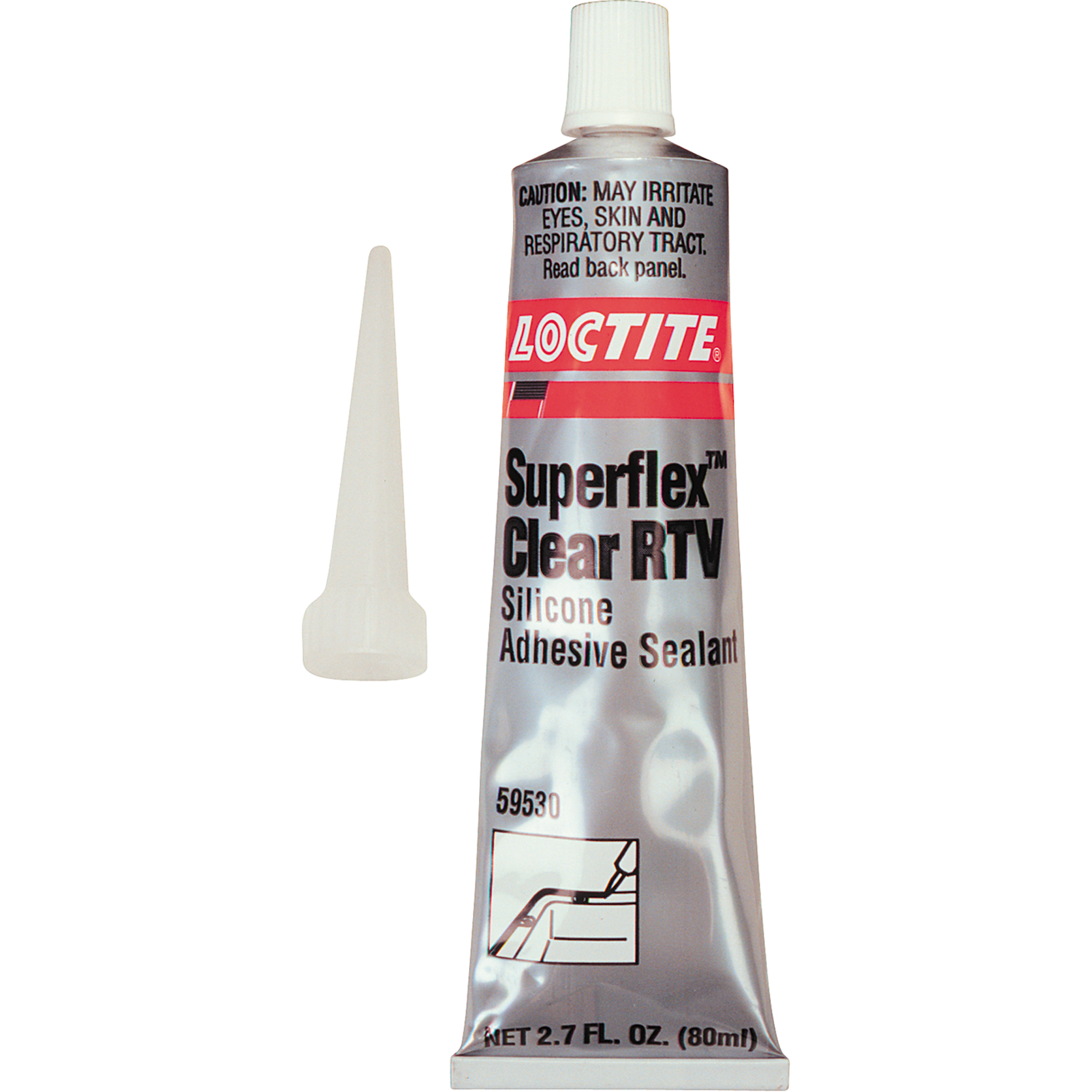 Loctite Superflex RTV Silicone Adhesive Sealant, Tube, Clear Superchem Industries