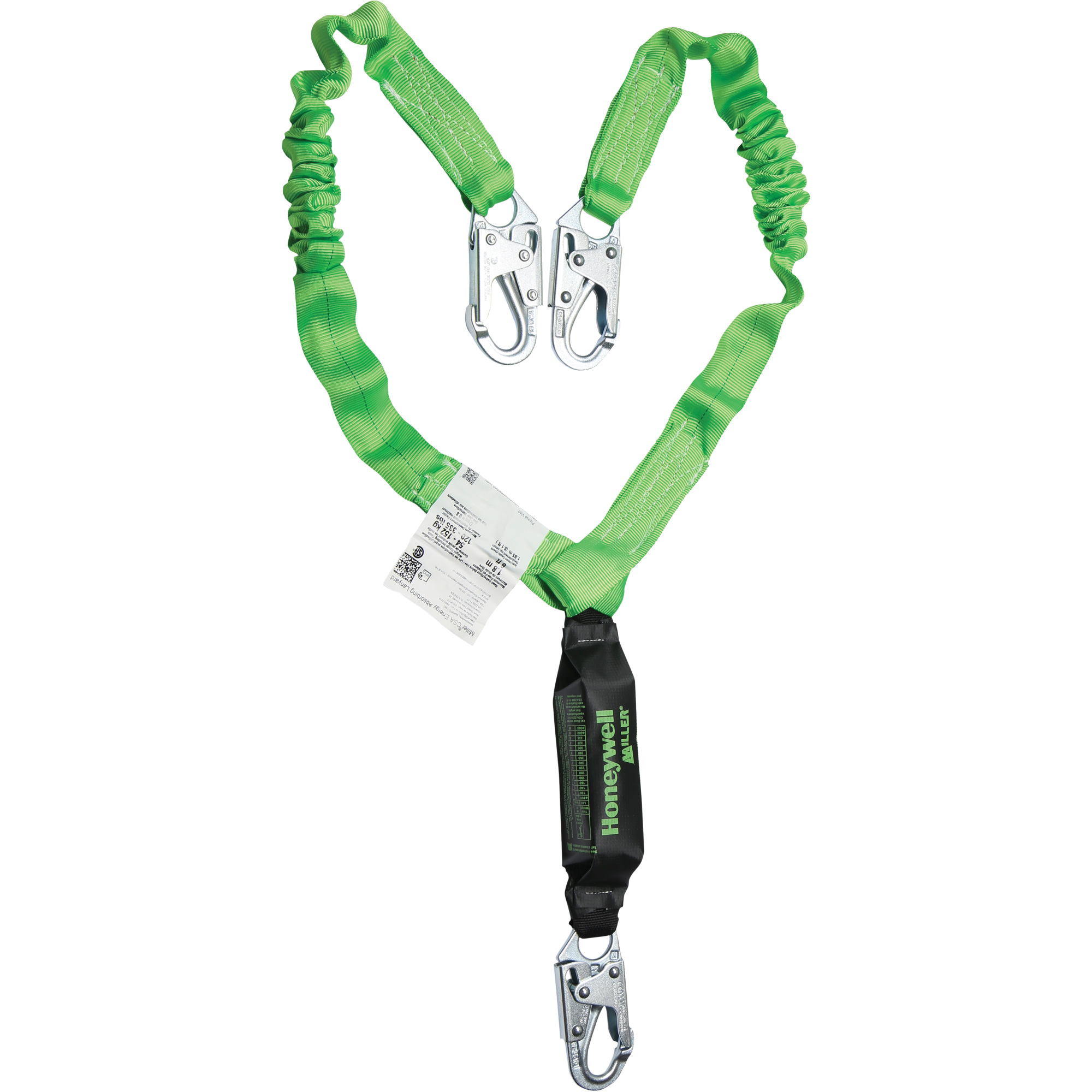 Honeywell Miller® StretchStop® ShockAbsorbing Lanyard, 6', Locking